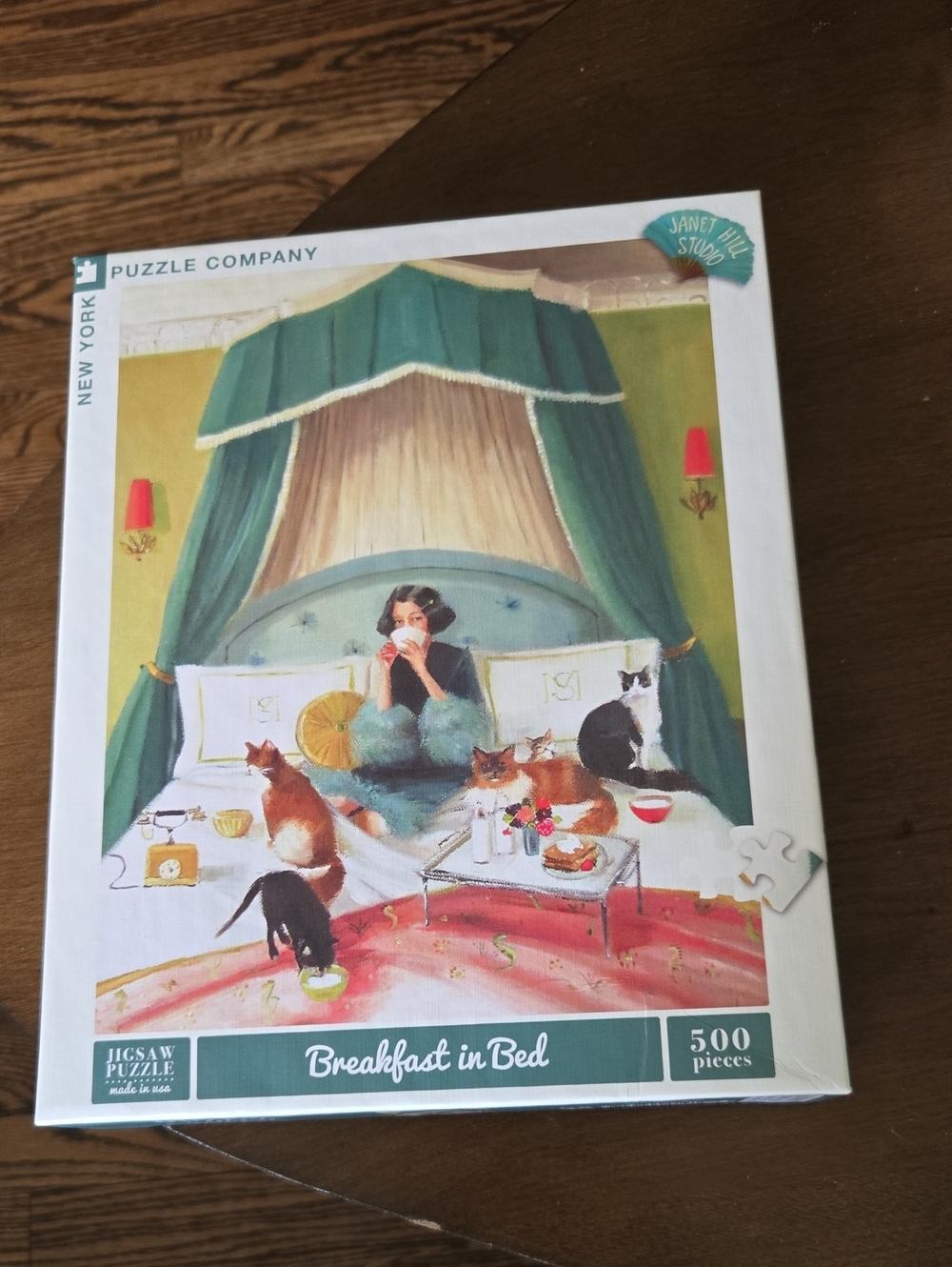 Janet Hill Studio Breakfast in Bed 500-Piece Puzzle New York Puzzle Company